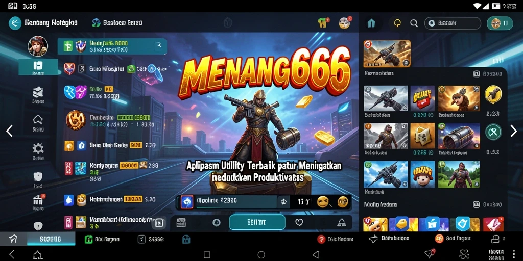 Tampilan antarmuka utama MENANG666 yang sederhana dan elegan.
