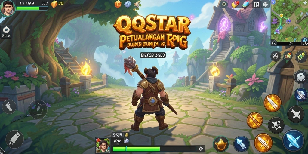 Tampilan menarik dari gameplay QQSTAR yang mendebarkan.